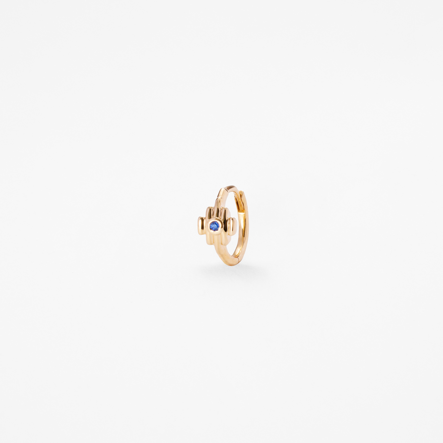 SO...DECO LOOP SAPPHIRE single earring